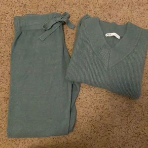 Zara Lounge Set Green Size S
